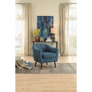 Grungis Polyester Accent Chairs,Living Room Chairs with Button Tufted and Espresso Finish Legs,Comfy Chairs for Living Room,Bedroom - 1 of 4