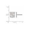 Black Bow Jewelry 14k White Gold New York Rangers NHL Stud Earrings - 2 of 3