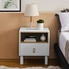 Okak Retro Tall Dresser for Bedroom with 5 Stylish Drawers,Wide Storage Chest of Drawers Nightstand for Closet Bedside Living Room Hallway - 4 of 4