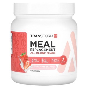 TransformHQ Meal Replacement, All-In-One Shake, Strawberries & Cream, 10.3 oz (287 g) - 1 of 2