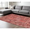 Red Oriental Non Skid Area Rug - 2 of 4