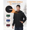 Heated Jacket for Men, Lightweight Windproof Water-Resistant Slim Fit Heated Coat with Detachable Hood - 2 of 4