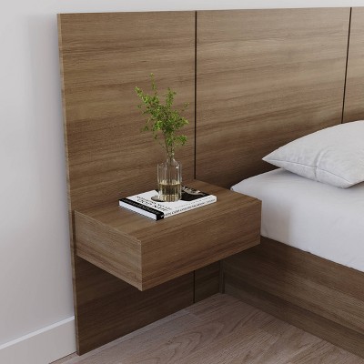 Nexera Milano Floating Nightstand with Extension Panel