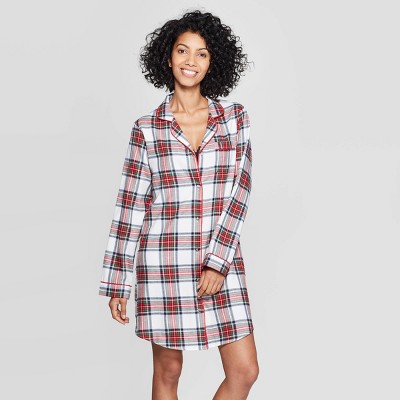 flannel shirtdress