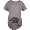 Maternity Baby Bear T Shirt Cute Adorable Pregnancy Tee For Expecting Mother - Crazy Dog Maternity T Shirt - 2 of 4