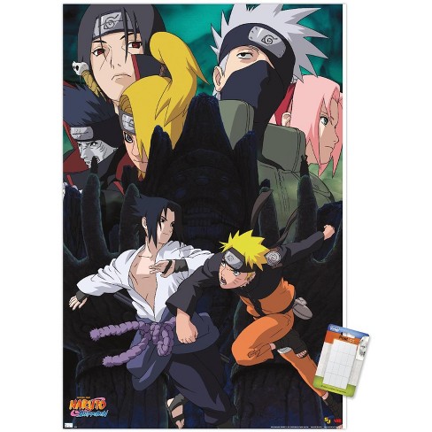 Trends International Naruto Shippuden - Kakashi Key Art Unframed Wall  Poster Print White Mounts Bundle 22.375 x 34