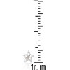 Guili Sterling Silver White Gold Plated Star Stud Earrings with Yellow Tourmaline- Radiating Celestial Charm and Brilliance for an Elegant Look - 3 of 4