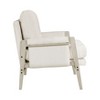 Sapphtopaz 1pc Modern Accent Chair Chenille Fabric Upholstery Lounge Chair with Cushion Seat Back, Living Room Chair Solid Wood Furniture - 3 of 4