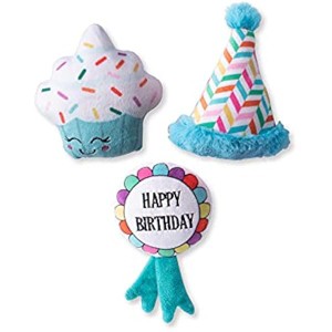 Fringe Studio Plush Dog Toy Set, Happy BARK-Day!, 3 Piece Set, for Small Dogs (289525) - 1 of 1
