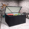 344 Gallon Waterproof Metal Deck Box, Large Outdoor Storgae Box - The Pop Home - 2 of 4