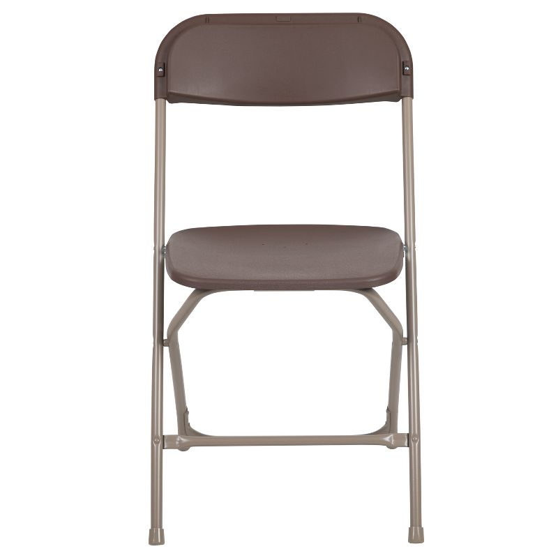 Emma and Oliver Set of 2 Stackable Folding Plastic Chairs - 650 LB Weight Capacity, 4 of 15