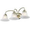 Livex Lighting Edgemont 3 - Light Vanity in  Antique Brass - 3 of 4
