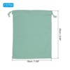 Unique Bargains 100% Cotton Reusable Washable Luggage Organizer Drawstring Bags 12 Pcs - 2 of 4