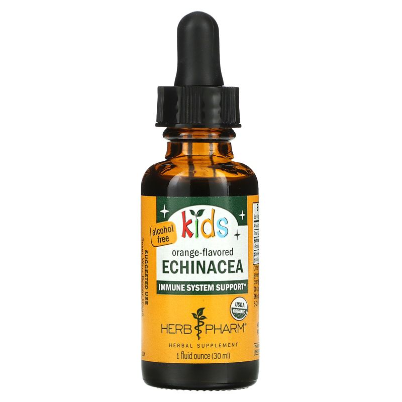 Herb Pharm Kids Echinacea, Alcohol Free, Orange Flavored, 1 fl oz (30 ml), 1 of 3