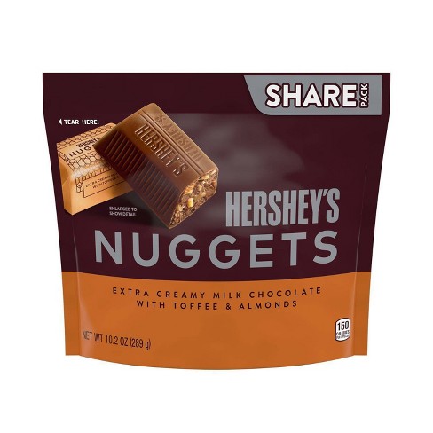 Hershey's Nuggets Toffee Almond Share Size Chocolates - 10.2oz - image 1 of 4