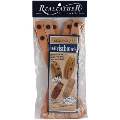 Leathercraft Kit-Narrow Wristbands 8/Pkg