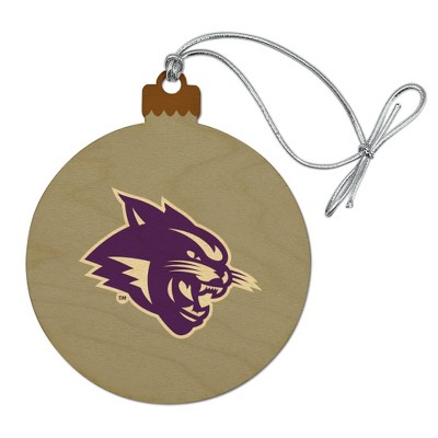 Abilene Christian Secondary Logo Wood Christmas Tree Holiday Ornament