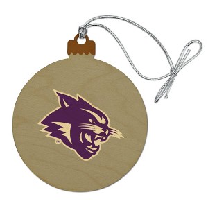 Abilene Christian Secondary Logo Wood Christmas Tree Holiday Ornament - 1 of 4