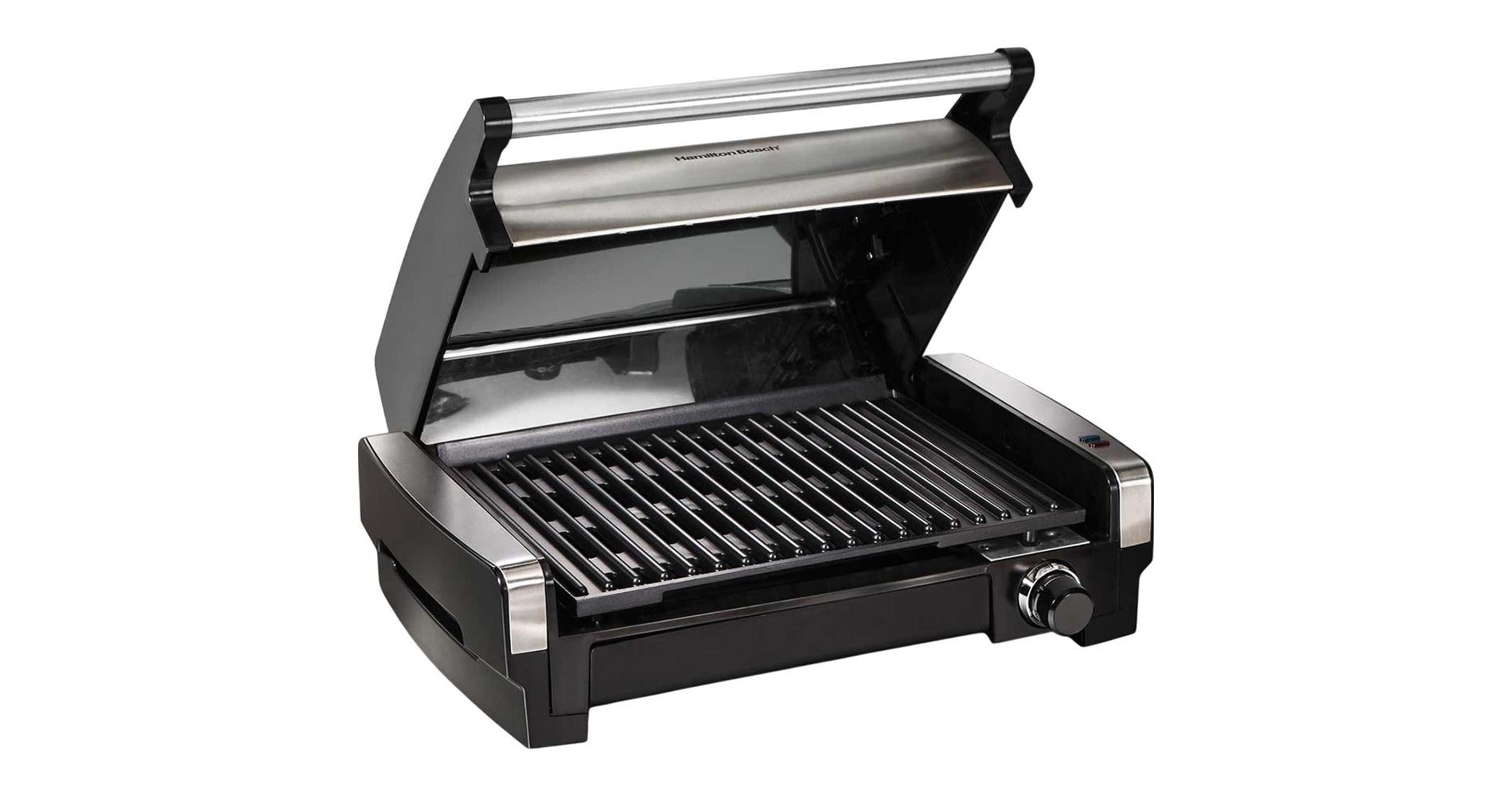 Hamilton Beach R25360 Electric Indoor Searing Grill, Stainless Steel (Manufacturer Refurbished)