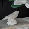 SEVOBAL Party Decorations and Accessories Set of 2 Skye Watchful Birds Concrete Statues for Home Decor, Antique Gray, 13"*9"*6" - 4 of 4