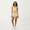 Anna-Kaci Active Women's Square Neck Cropped Active Tank Top with Contrast Elastic Hem - 3 of 4