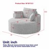 50" Corduroy Upholstered Modern Single Sleeper Chair with Backrest Pillow and No Assembly Required - 3 of 4