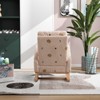 LOVMOR 26.8"W Modern Rocking Chair, Mid Century Accent Rocker Armchair With Side Pocket, Upholstered High Back Wooden Rocking Chair - 4 of 4