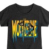 Girls' - Marvel - Wolverine Logo Fitted Short Sleeve Graphic T-Shirt - 2 of 4