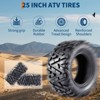 24x8-12 All-Terrain Tires Set of 2, Mud Sand Off - Road Tire 25x10-12 ATV Tires, 12 Rim ATV/UTV Tires, 4/6PR All Mud Trail Tires, Tubeless, 2 Pack - 3 of 4