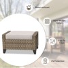 EAGLE PEAK 2 Piece Wicker Outdoor Ottoman, Patio Ottoman Foot Rest - 4 of 4