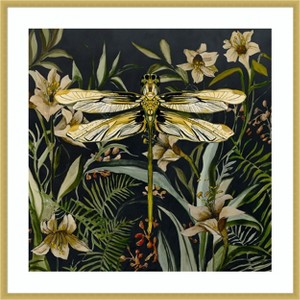 Amanti Art Whispers of the Dragonfly by Jacob q Wood Framed Wall Art Print - 1 of 4