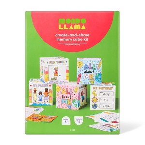 15ct Classroom Craft About Me Photo Cubes Coloring Kit - Mondo Llama™ - 1 of 4