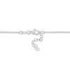 EVERLY JEWELRY | Silver Heart Charm Station Necklace and Bracelet Set -17.5 in + 8 in-Multiple Metal Color Option - 2 of 4