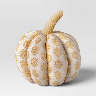 Block Print Shaped Pumpkin Pillow - Threshold™