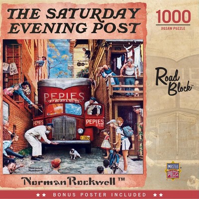 MasterPieces Saturday Evening Post Norman Rockwell - Road Block 1000 Piece Jigsaw Puzzle