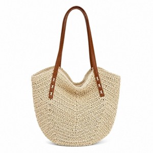 Alilang Woven Straw Tote Bag Large Capacity Shoulder Handbag