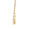 GILDED 1/10 Cttw Necklace in 10KT White Gold or 14KT Yellow Gold Over Sterling Silver, Moon & Star Pendant, Natural Round-Cut Diamond, 18" Cable Chain - 3 of 4