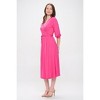 WEST K Womens Hadley Three Quarter Sleeve Full Wrap Dress - 3 of 4