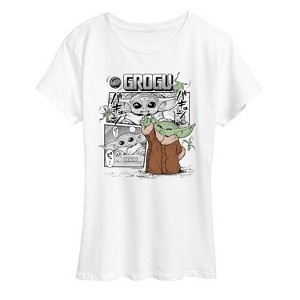 Women's - Star Wars - The Mandalorian Grogu Panels Short Sleeve Graphic T-Shirt - 1 of 4
