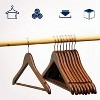 HOUSE DAY Premium Coat & Suit Heavy Duty Wooden Hangers - 2 of 4