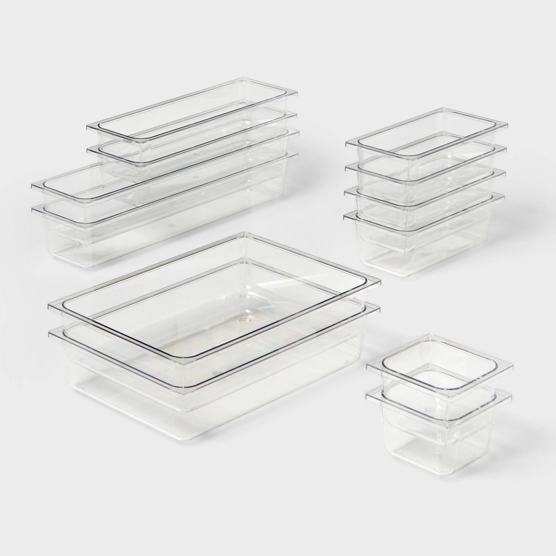 12pc Drawer Organizer Set Clear - Brightroom™