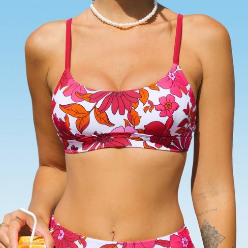 Women's Scoop Bikini Top - Cupshe : Target