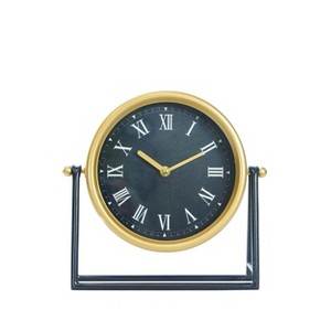 VIP Metal 10 in. Black Table Clock - 1 of 4