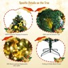 Tangkula Lush Artificial Christmas Tree 7.5ft Pre-Lit Xmas Hinged Tree W/ 250 Replaceable LED Lights - 3 of 4