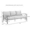 HomeStock Kaplan Outdoor Metal Sofa - 3 of 4