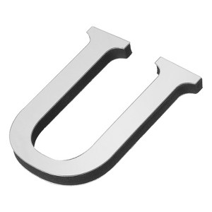 Unique Bargains Home Decoration Self-Adhesive 3D Acrylic Alphabet Mirror Wall Stickers - 1 of 3