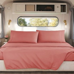 Nestl RV Queen Sheets, Super Soft 4PC Microfiber Sheet Set for Camper, Short Queen Sheets - 1 of 4