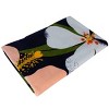 Moda at Home Blue Hibiscus Velour Beach Towel - 3 of 4