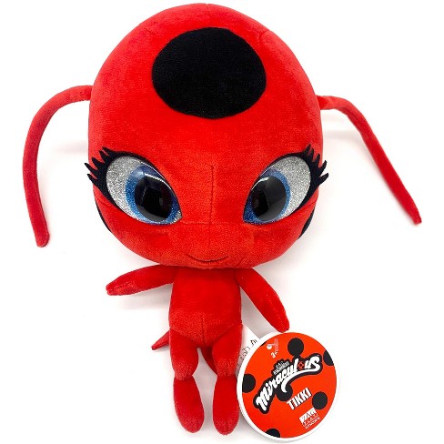 Miraculous Ladybug - Kwami Lifesize 9-inch Plush Clip-on Toy, Super Soft  Collectible, Glitter Stitch Eyes And Color Matching Backpack Keychain,  Tikki : Target