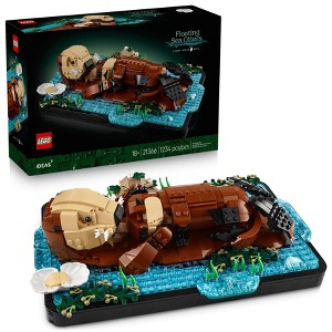 LEGO Ideas Set de construcción de Nutrias Marinas Flotantes para adultos 21366